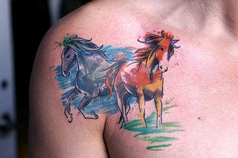 38 Horse Water Tattoo ideas | water tattoo, horse water, horse tattoo