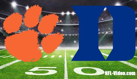 Clemson vs Duke Football Week 1 2023 Full Game Replay NCAA College ...