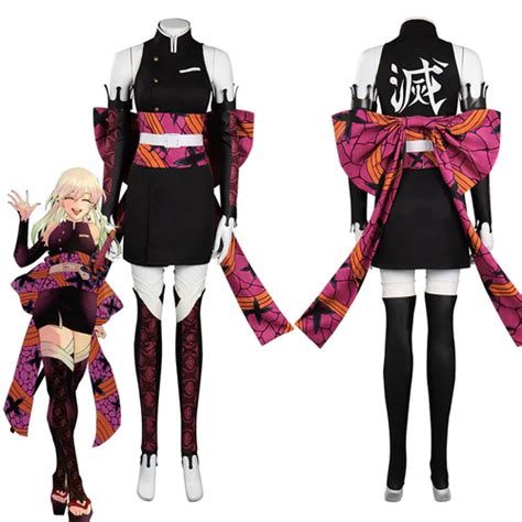 Demon Slayer Kimetsu no Yaiba Daki Cosplay Costume Kimono Outfits ...