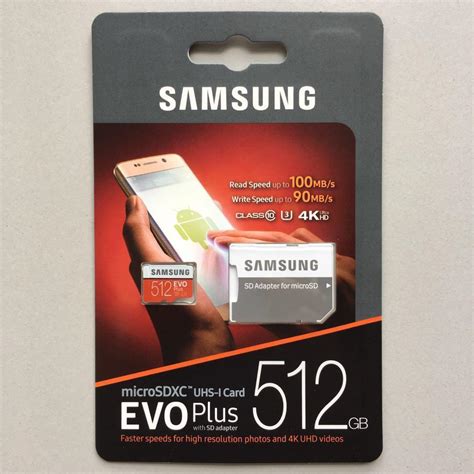 🆕Samsung EVO Plus 512GB Micro SD Card MicroSDXC 512 GB MicroSD With SD ...