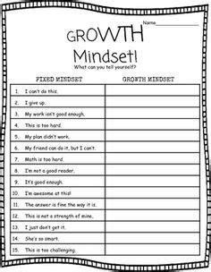 Growth Mindset Worksheets For Adults Pdf – Kidsworksheetfun