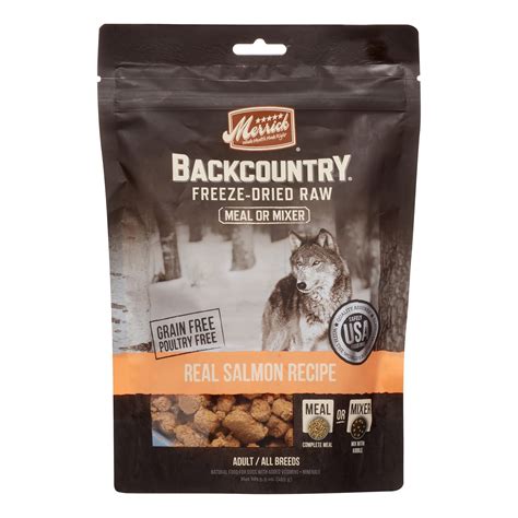 Merrick Backcountry Grain-Free Real Salmon Recipe Freeze Dried Dog Food ...