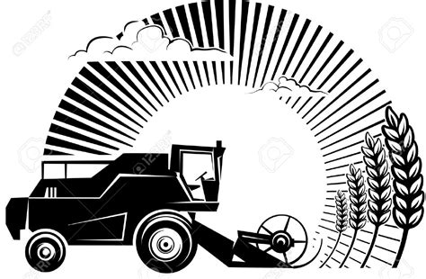 Combine harvester clipart - Clipground