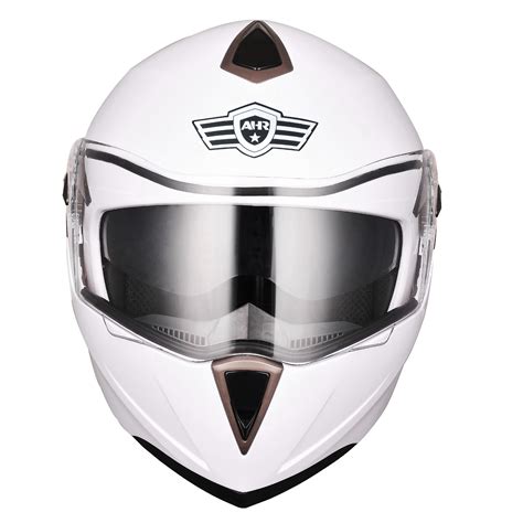 DOT Motorcycle Helmet Modular Full Face Flip Up Dual Visor Bike Race M ...