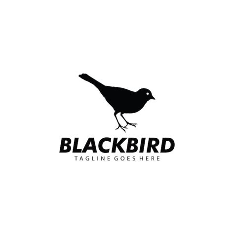 Premium Vector | Black Bird Logo Design