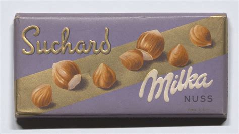 Suchard: "Milka Nuss", Schokoladentafel-Attrappe – Wien Museum Online Sammlung