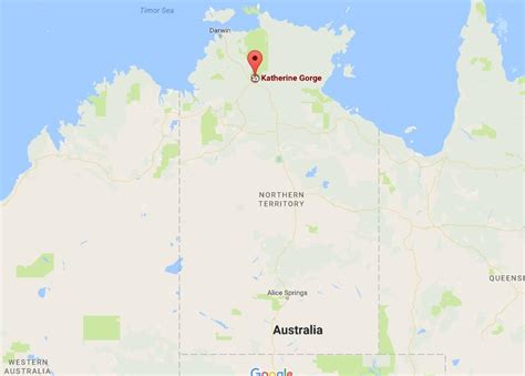 Where is Katherine Gorge on map Australia