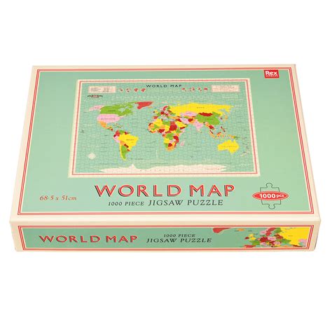 ﻿World Map 1000 Piece Puzzle | ﻿Rex London