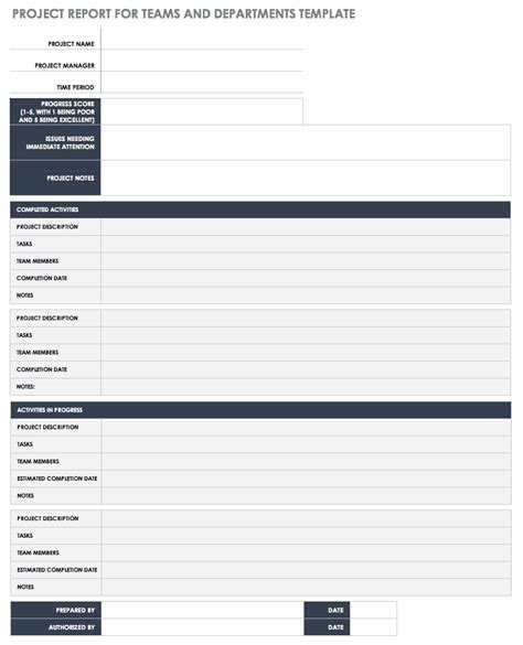 Simple Project Report Template – Atlanticcityaquarium.com