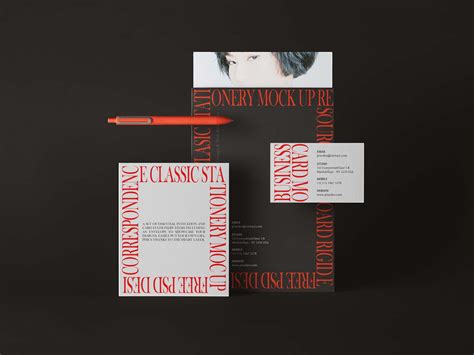 Free Classic Mailing Mockup (PSD)