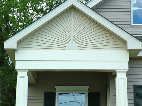 Vinyl Sunburst Fypon Decorative Trim Gable Siding Contractors New ...