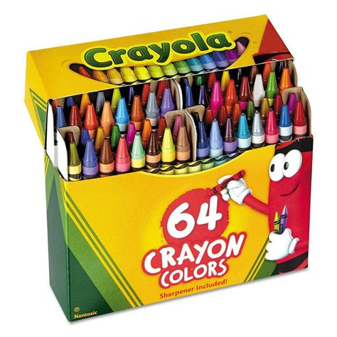 Crayola Classic Color Pack Crayons 64 Colors Box, Pack Of 2 - Walmart ...