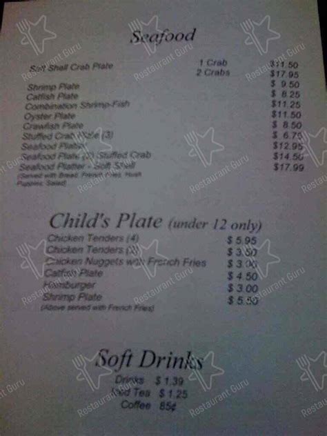 Menu at Frisco Deli restaurant, LaPlace, W Airline Hwy