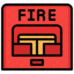 Fire Alarm Icon - Download in Colored Outline Style