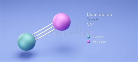 Cyanide Ion, Molecular Structures, 3d Model, Structural Chemical ...