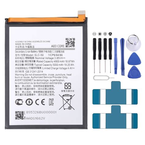 For Samsung Galaxy A03 Core 5000mAh SLC-50 Battery Replacement