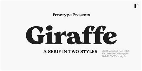 Giraffe Font