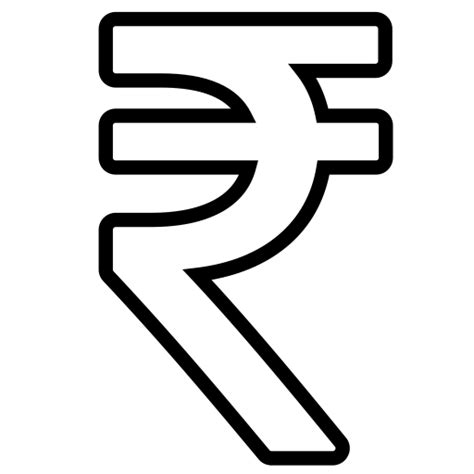 Rupee Icon at GetDrawings | Free download