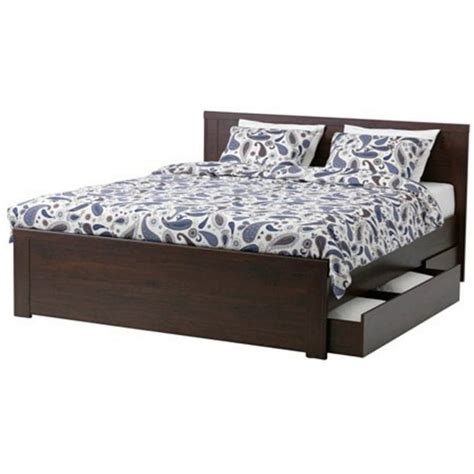 Wooden Queen Size Bed Frame Ikea - Hanaposy