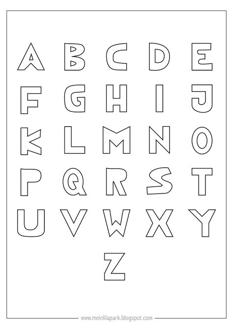 Coloring Pages For Alphabet Letters