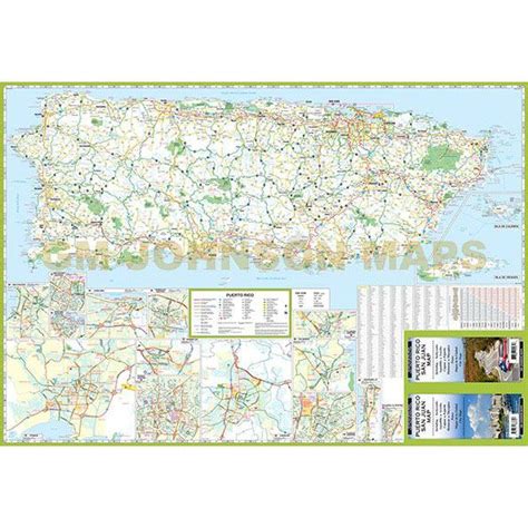 Puerto Rico / San Juan, Puerto Rico Road Map - GM Johnson Maps