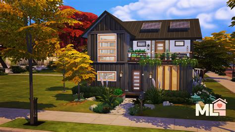 Eco Industrial House (No CC) - The Sims 4 Rooms / Lots - CurseForge