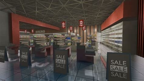 3D model VR Supermarket VR / AR / low-poly | CGTrader