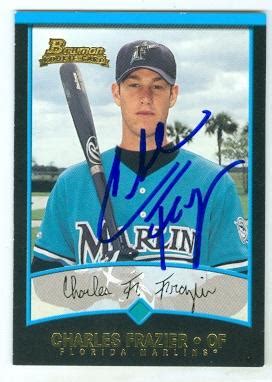 Charlie Frazier autographed baseball card (Florida Marlins 2015 Home ...