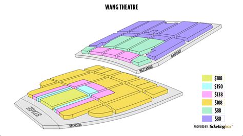 Boston Boch Center Wang Theatre Seating Chart