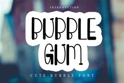 Bubble Gum Font By Nya Letter · Creative Fabrica