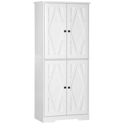 Homcom 70.75" Farmhouse Tall Kitchen Pantry Storage Cabinet ...