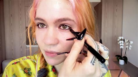 Grimes Does Her Pregnancy Skin Care and Psychedelic Makeup Routine | Vogue