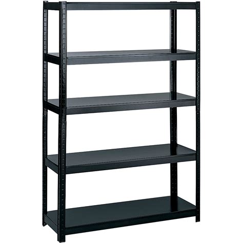 Safco Boltless Steel Shelving Storage Unit, Black - Walmart.com ...