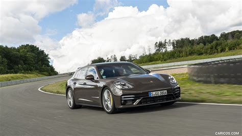 Porsche Panamera Turbo S Sport Turismo | 2021MY (Color: Truffle Brown Metallic) | Front Three ...