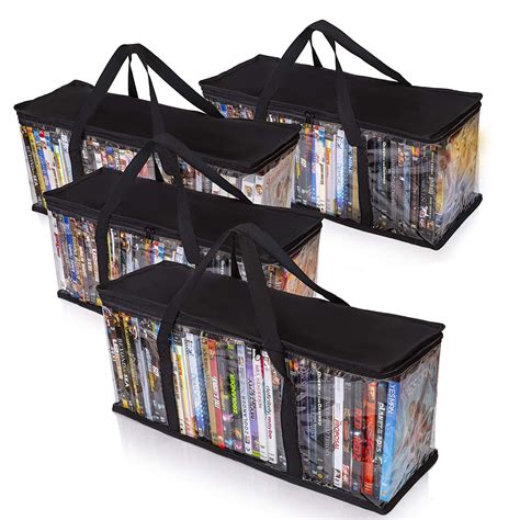 DVD, Blu-Ray, Games Cases - Storage Container Organizer - 4 Storage ...