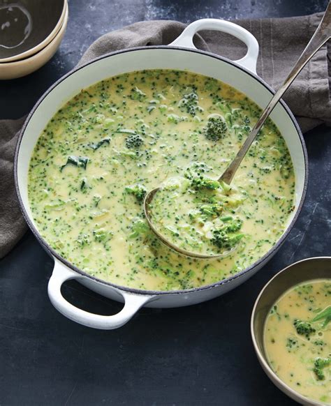 Healthy Cheesy Broccoli Soup Recipe