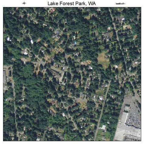 Aerial Photography Map of Lake Forest Park, WA Washington