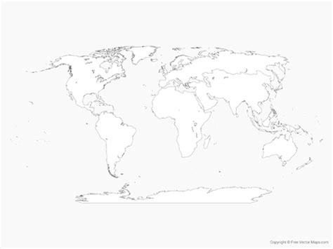 Blank World Map With Regions - Gretal Gilbertine