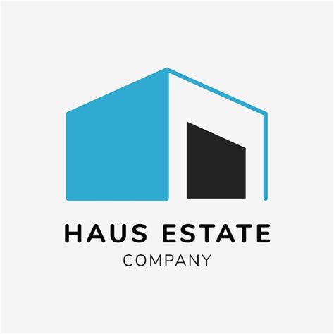 Free Vector | Real estate logo, business template for branding design vector, haus estate ...