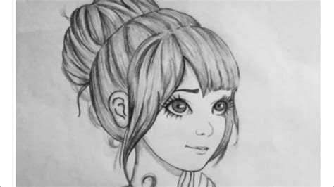 Top 198 + Cartoon girl pencil drawing - Delhiteluguacademy.com