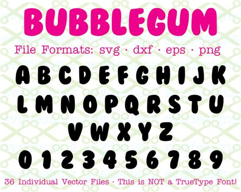 Font Bubble Gum Tranetbiologiaufrjbr