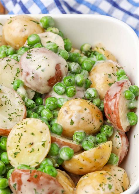 Creamed Peas and Potatoes - Vegetable Recipes