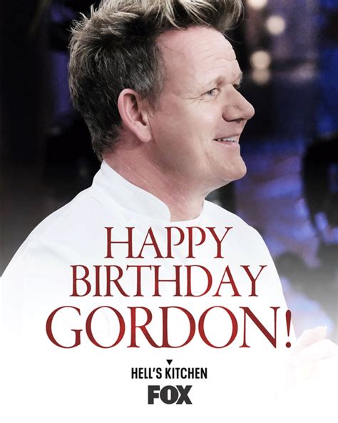 It's November 8th, Happy Birthday Chef Ramsay🥳 : r/HellsKitchen