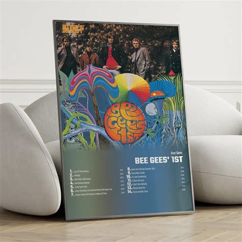 Bee Gees Bee Gees' 1st Album Cover Poster Wall Art, Bee Gees, Bee Gees ...