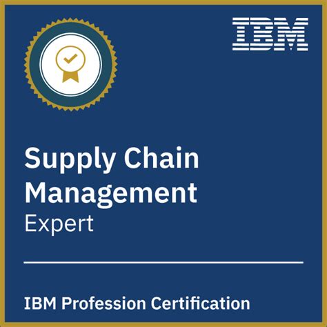 Supply Chain Management Professional Certification (SCMP) Expert level ...