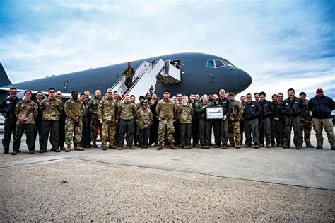 US Air Force 32nd Air Refueling Squadron Delivers Its First Boeing KC ...