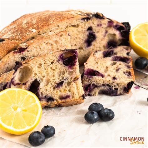 Lemon Blueberry Sourdough Bread - Rustic Sourdough | VIDEO