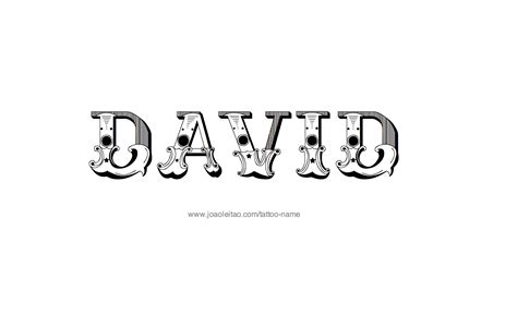 David Name Tattoo Designs