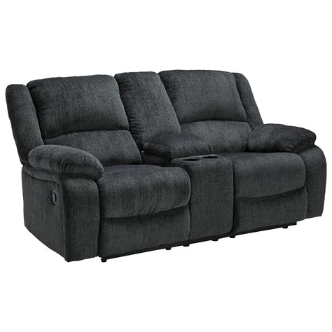 Signature Design by Ashley Draycoll Double Reclining Loveseat w ...