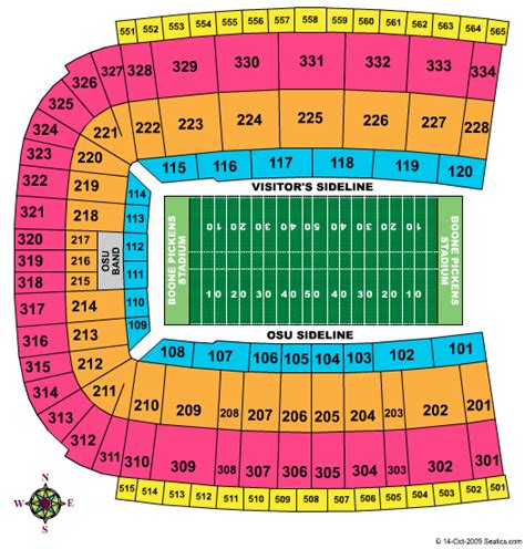 Boone Pickens Stadium Seating Chart